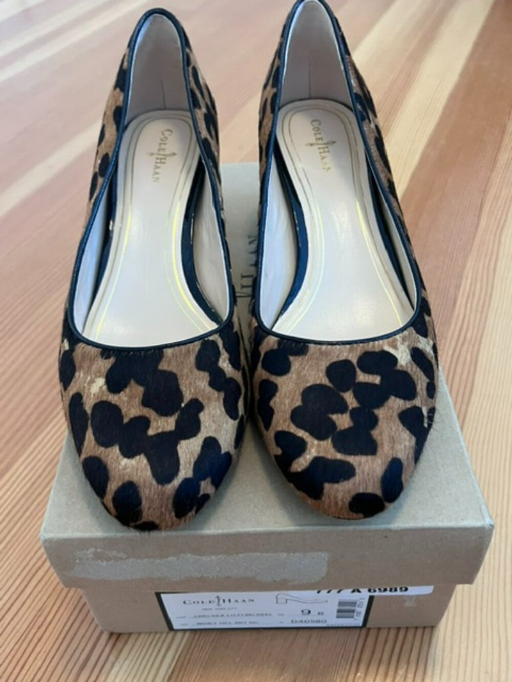 Cole Haan Chelsea Ocelot Haircalf - EUC!